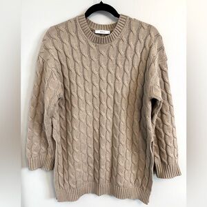 Ricki’s Cable Knit Tunic Length Sweater
